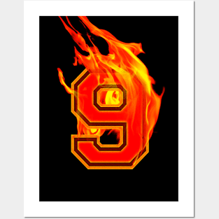 Burning Hot Sports Letter 9 Posters and Art